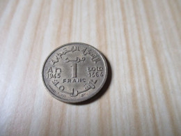 Maroc - 1 Franc Mohammed V 1945.N°747. - Morocco