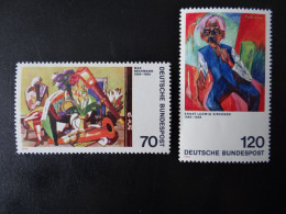 1974 Bund,  - Max Beckmann U. Ernst L. Kirchner- Postfrisch - MiNr. 822 Und 823 - Impressionismus