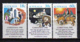 Australia 1981 Christmas  Y.T. 753+756/757 ** - Mint Stamps