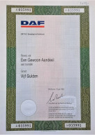 DAF - Bewijs Van Een Gewoon Aandeel Aan Toonder - Eindhoven 1989 - Automobilismo