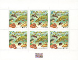 Czech Republic - 2024 - Europa CEPT - Underwater Fauna And Flora - Miniature Stamp SHEET With Hologram - Ongebruikt