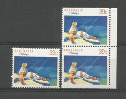 Australia 1989 Fishing Y.T. 1106D + 1106Da ** - Mint Stamps