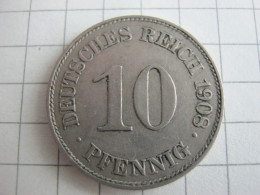 Germany 10 Pfennig 1908 E - 10 Pfennig