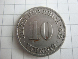 Germany 10 Pfennig 1912 A - 10 Pfennig