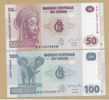 50 FRANCS 2013 ET 100 FRANCS 2007  NEUF - République Du Congo (Congo-Brazzaville)