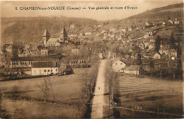 - Creuse -ref-A578- Chambon Sur Voueize - Vue Generale Et Route D Evaux - - Chambon Sur Voueize