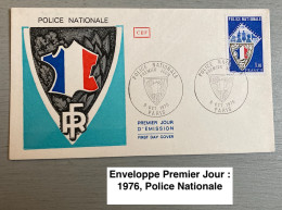 Enveloppe Premier Jour : 1976, Police Nationale - Altri & Non Classificati