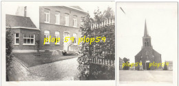 2 Fotos Format Cpa Ak Pk St Sint Maria Lierde Photographie Foto Huis + Kirk - Lierde