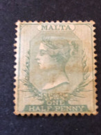 MALTA  SG 20  ½d Green MH With Adhesions - Malta (...-1964)