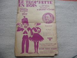 Le Trompette En Bois - Pour Chant Avec Paroles. - Vincent Scotto - Song Books