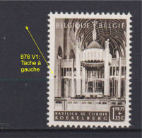 Belgique: COB N° 876 V1, Neuf, **, Sans Charnière. TB !!! - 1931-1960