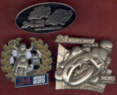 ** LOT  3  BROCHES  MOTO  2001 - 2010 - 2014 ** - Motorräder