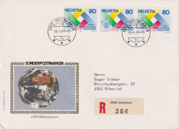 1985 Schweiz Nachnahme Brief, ET, Zum:CH 719, Mi:CH 1303, IPTT-Weltkongress, Interlaken - Lettres & Documents