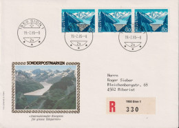 1985 Schweiz Nachnahme Brief, ET, Zum:CH 714, Mi:CH 1293, Internationaler Kongress Für Grosse Talsperren, Sion - Lettres & Documents