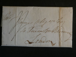 DN19 GREAT BRITAIN  LETTRE RR 1825  A LONDON +CACHET CIRE + AFF. INTERESSANT +++ - ...-1840 Precursores