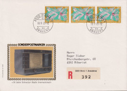 1985 Schweiz Nachnahme Brief, ET, Zum:CH 718, Mi:CH 1302,  50 Jahre Schweizer Radio International - Brieven En Documenten