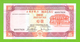 MACAU 10 PATACAS 2001  P-76b(1)  UNC - Macao