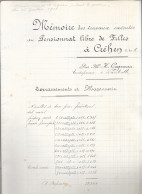 Mémoire Des Travaux Exécutés Au Pensionnat De Jeunes Filles à Chéhen (Côtes Du Nord) Par M. Cogneau, Entrepreneur 1918 - Architecture