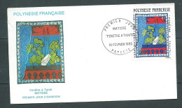 Premier Jour  Polynésie Française - Matisse "fen^tre à Tahiti 18/02/1980  LP 33109 - Storia Postale