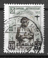 SOMALIA A.F.I.S. - 1953 - POSTA AEREA -PRO TUBERCOLOSI - SOMALI 1,20 - USATO (YVERT AV 42 - MICHEL 278 - SS A 15) - Somalie (AFIS)