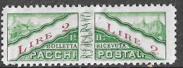 SAN MARINO - 1928 - PACCHI POSTALI - LIRE 2 - NUOVO MNH** (YVERT CP 9 - MICHEL PS  9 - SS PP9) - Paketmarken