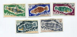 T. A. A. F. N°34 / 38 O POISSONS DIVERS - Used Stamps