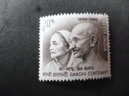 INDIA SG 595 MINT WHITE GUM FINE CONDITION GANDHI CENTENARY - Andere & Zonder Classificatie