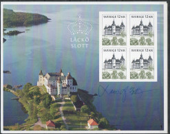 Lars Sjööblom. Sweden 2010. Castles. Michel 2744 KLB. MNH. Signed. - Blocs-feuillets