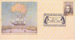 Australia 1986 Postal Stationery Charles Darwin Ca Essen Stamp Fair (GS216) - Cartas & Documentos