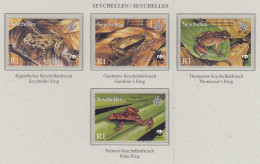 SEYCHELLES 2003 WWF Frogs Mi 867-870 MNH(**) Fauna 668 - Grenouilles