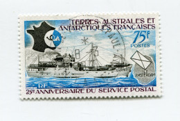 T. A. A. F. N°54 O  25e ANNIVERSAIRE DU SERVICE POSTAL - Used Stamps