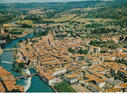 ZY 21-(09) ST GIRONS - VUE GENERALE AERIENNE - 2 SCANS - Saint Girons