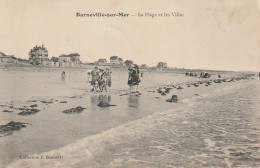 ZY 69-(50) BARNEVILLE  SUR MER - LA PLAGE ET LES VILLAS - ANIMATION - 2 SCANS - Barneville