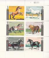 1990 1991 Bulgaria Horses Souvenir Sheet MNH - Unused Stamps