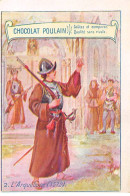 Chromos.AM16360.7x10 Cm Environ.Chocolat.Poulain.N°2.L'Arquebuse (1572) - Poulain