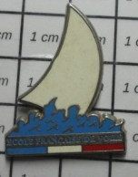 3517 Pin's Pins / Beau Et Rare / SPORTS : EFV ECOLE FRANCAISE DE VOILE Variante Blanche, Par DECAT - Vela