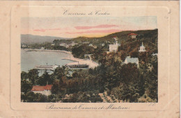 ZY 121-(83) ENVIRONS DE TOULON - PANORAMA DE TAMARIS ET MANTEAU - CARTE COLORISEE - 2 SCANS - Tamaris