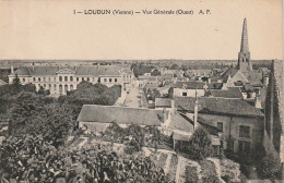 ZY 124-(86) LOUDUN - VUE GENERALE ( OUEST ) - 2 SCANS - Loudun