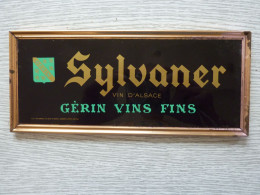 Ancienne Publicité "Sylvaner" Vin D'Alsace, Plaque En Tôle - Other & Unclassified