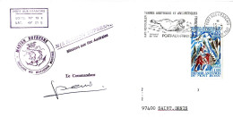 FSAT TAAF Marion Dufresne 15.04.77 Kerguelen Flamme T. Mont Ross 0.30 - Lettres & Documents