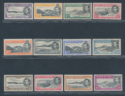 1938-53 ASCENSION, SG 38/47, Dentellati 13 - MH* - Other & Unclassified