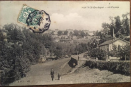 Cpa 24 Dordogne, Nontron, Joli Paysage, Animée, écrite En 1907, éd J.S.D 158 - Nontron