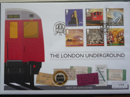 GREAT BRITAIN SG XXX LONDON UG STAMP FDC With 2013 UK £2 COIN BY ROYAL MINT - Other & Unclassified