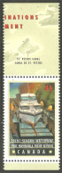 Canada Canal Trent-Severn Waterway Bateau Ship Boat Schiff Avec étiquette With Label MNH ** Neuf SC (C17-33lbl) - Neufs