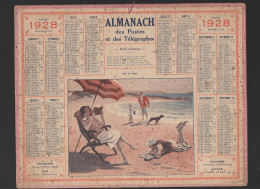 Calendrier PTT  1928 :/imp Oberthur Sans Ses Feuillets ; (CAL PTT 1928M) - Grand Format : 1921-40