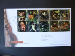 GREAT BRITAIN SG 2479-88 WOODLAND ANIMALS FDC WOODLAND BISHOP AUCKLAND - Zonder Classificatie