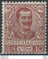 1901 Italia VE III 10c. Carminio MNH Sassone N. 71 - Autres & Non Classés