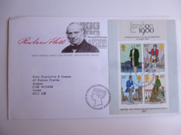 GREAT BRITAIN SG 1099MS SIR ROWLAND HILL DEATH ANNIVERSARY   FDC EDINBURGH - Zonder Classificatie