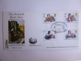 GREAT BRITAIN SG 1125-28 FAMOUS AUTHORESSES   FDC POSTED AT THE BRONTEPARSONAGE MUSEUM - Non Classés