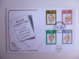 GREAT BRITAIN SG 1130-33 BRITISH CONDUCTORS  FDC HALLE MANCHESTER - Unclassified